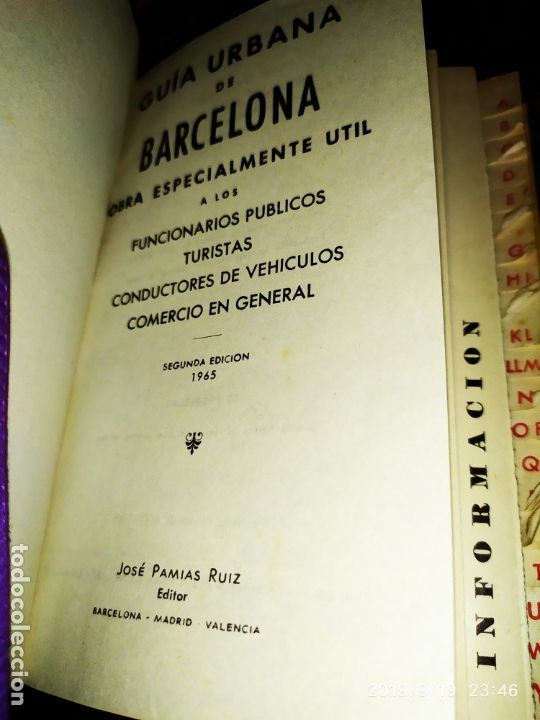 Libros de segunda mano: GU&Iacute;A URBANA BARCELONA 1965 - Foto 3