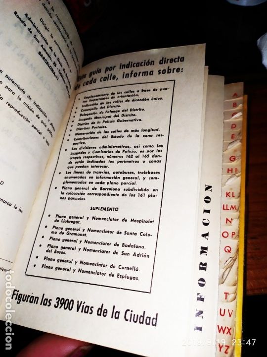 Libros de segunda mano: GU&Iacute;A URBANA BARCELONA 1965 - Foto 4