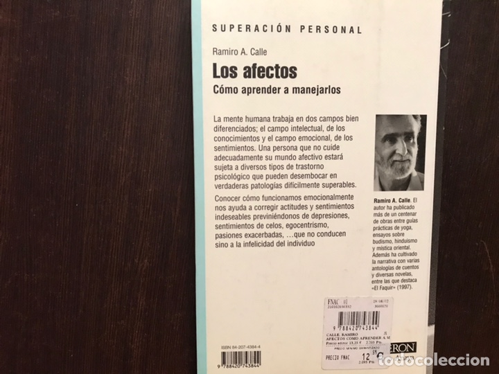 Libros de segunda mano: Los afectos.. C&oacute;mo aprender a manejarlos. Ramiro A. Calle. Como nuevo. Firma - Foto 2