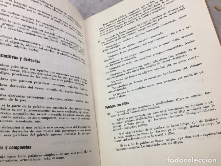 Libros de segunda mano: EL LENGUAJE VASCO. ORMAECHEA, Nicol&aacute;s y OYARZ&Aacute;BAL, Mart&iacute;n. 1963 - Foto 5