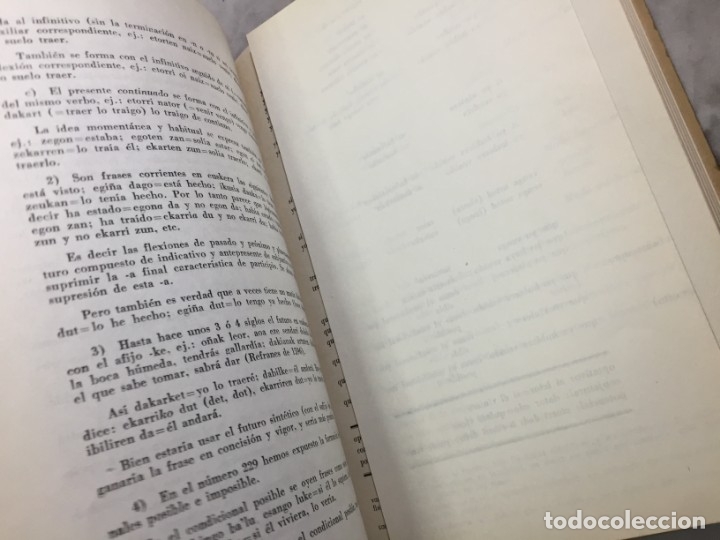 Libros de segunda mano: EL LENGUAJE VASCO. ORMAECHEA, Nicol&aacute;s y OYARZ&Aacute;BAL, Mart&iacute;n. 1963 - Foto 8