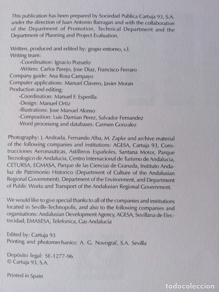 Libros de segunda mano: Seville - Technopolis Cartuja 93 - Libro en Ingles - Foto 20
