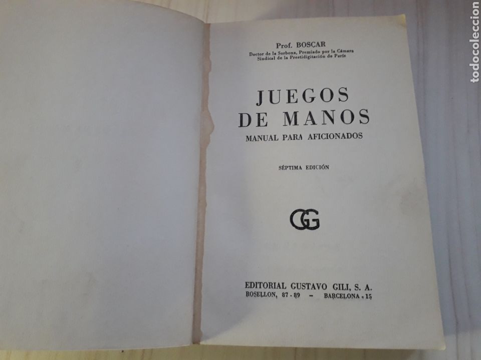 Libros de segunda mano: JUEGOS DE MANOS. BOSCAR - Foto 3