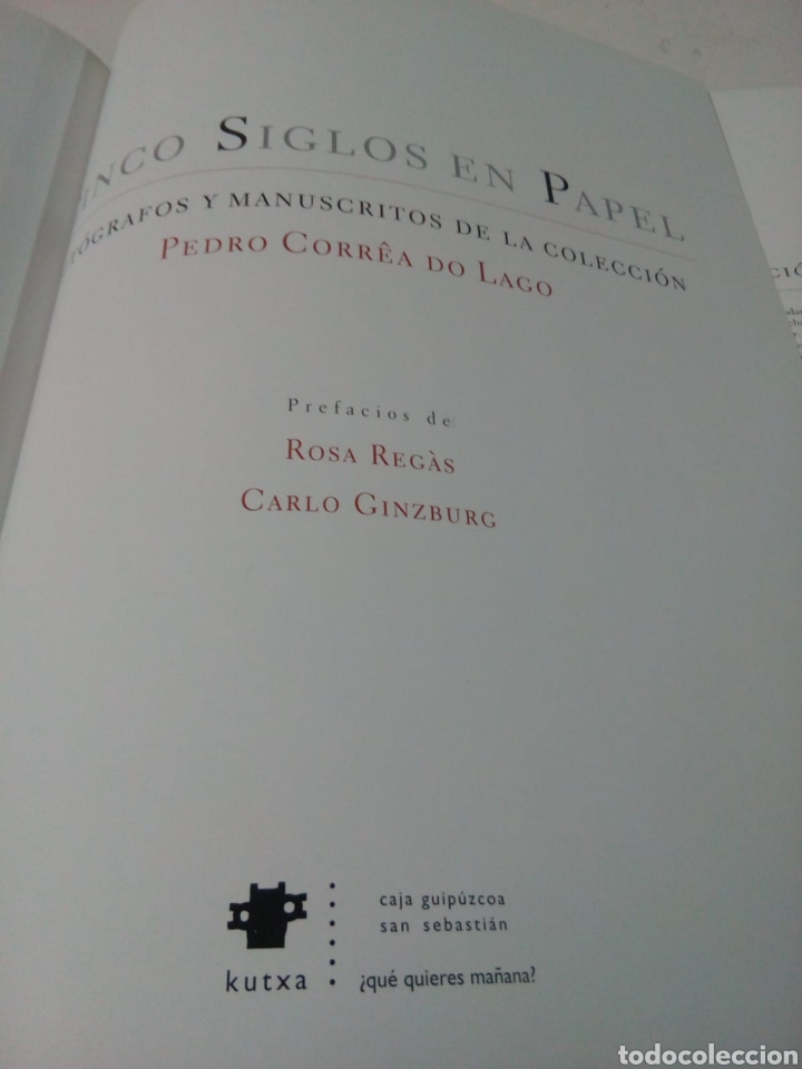Libros de segunda mano: Cinco siglos en Papel. Pedro Correa do Lago - Foto 2