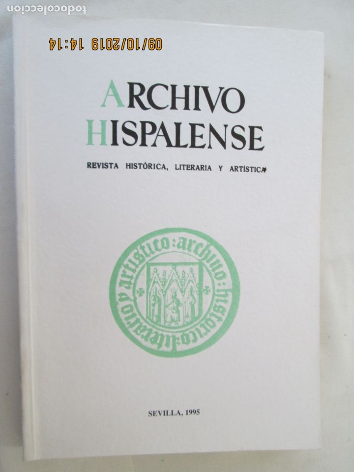 Libri di seconda mano: ARCHIVO HISPALENSE REVISTA HISTORICA , LITERARIA ARTISTICA N&ordm; 239 - SEVILLA1995