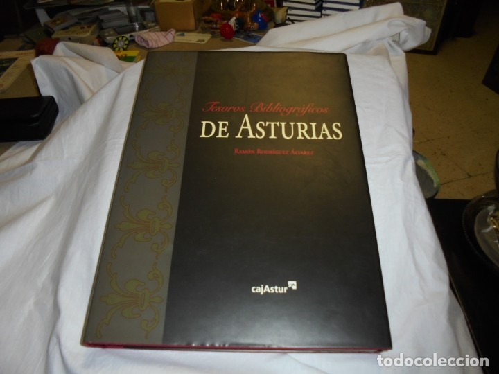 Libros de segunda mano: TESOROS BIBLIOGRAFICOS DE ASTURIAS.RAMON RODRIGUEZ ALVAREZ.CAJASTUR 1998