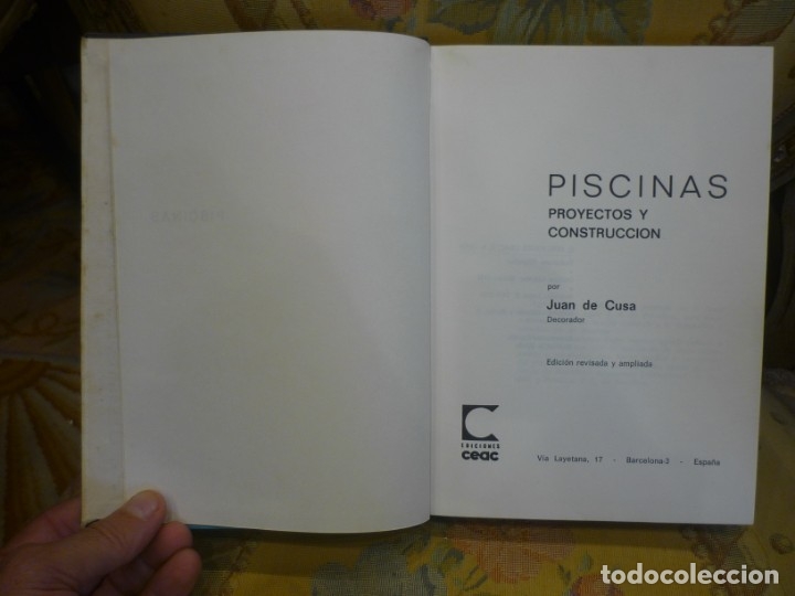 Libros de segunda mano: PISCINAS. PROYECTOS Y CONSTRUCCI&Oacute;N, DE JUAN DE CUSA. ILUSTRADO. - Foto 4