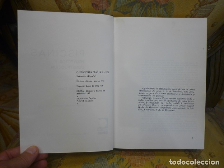 Libros de segunda mano: PISCINAS. PROYECTOS Y CONSTRUCCI&Oacute;N, DE JUAN DE CUSA. ILUSTRADO. - Foto 5