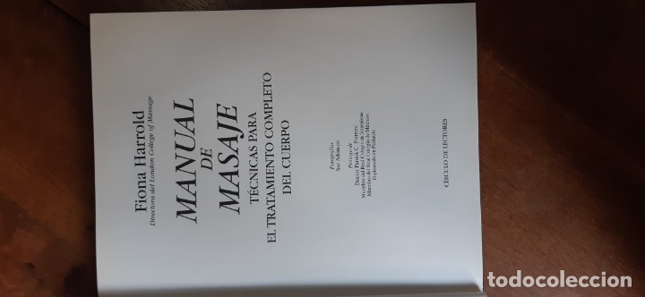 Libros de segunda mano: Manual de masaje. Fiona Harrold. Circulo de lectores 1994 - Foto 2