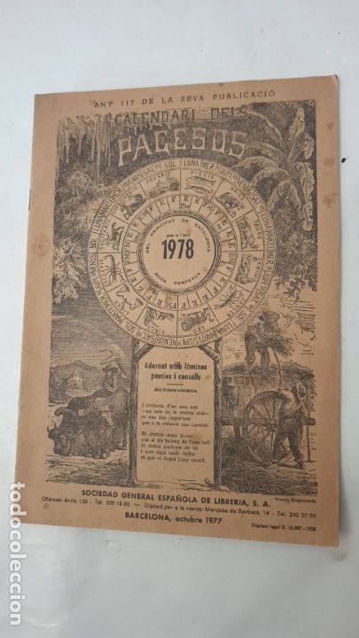 Libros de segunda mano: CALENDARI DELS PAGESOS 1970 - Foto 1