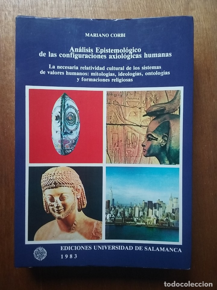 Libri di seconda mano: ANALISIS EPISTEMOLOGICO DE LAS CONFIGURACIONES AXIOLOGICAS HUMANAS, MARIANO CORBI, ANTROPOLOGIA