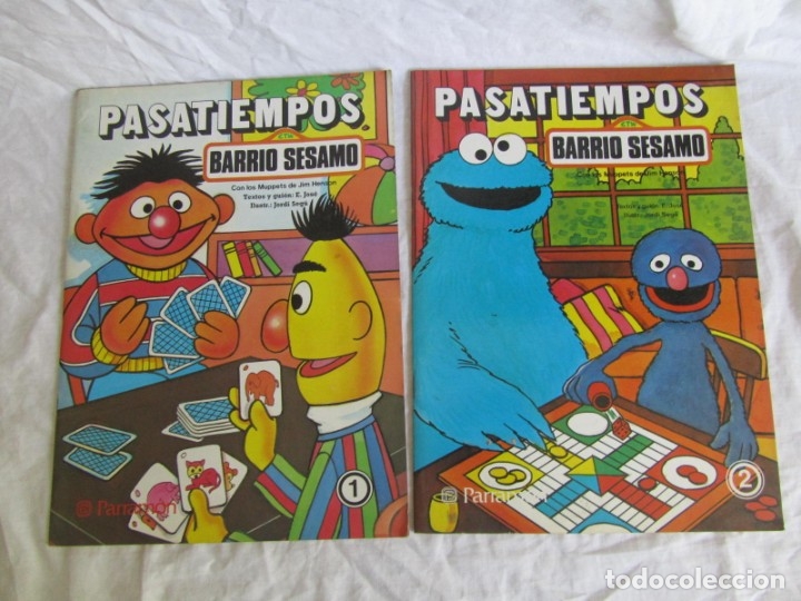 Libros de segunda mano: 4 pasatiempos de Barrio S&eacute;samo, Ed. Parramon, sin uso - Foto 2