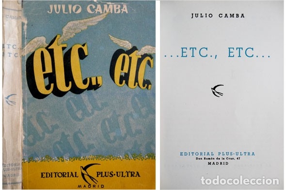 Libros de segunda mano: CAMBA, Julio. ...Etc., Etc... S.a. (1945). - Foto 1
