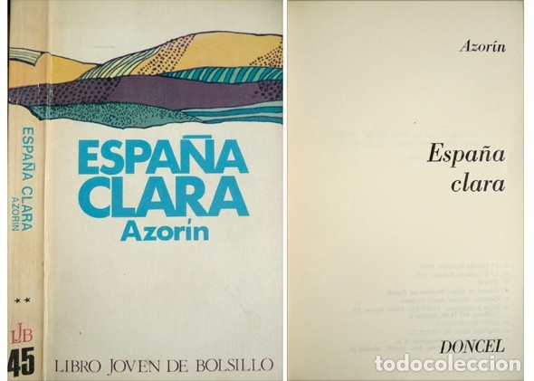 Libros de segunda mano: AZOR&Iacute;N.  Espa&ntilde;a clara. 1973. - Foto 1