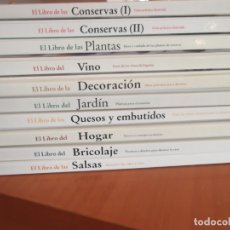 Libros de segunda mano: 10 LIBROS DE VARIOS TEMAS.CONSERVAS,VINOS,DECORACIÓN,HOGAR,JARDIN,.... Lote 178715826