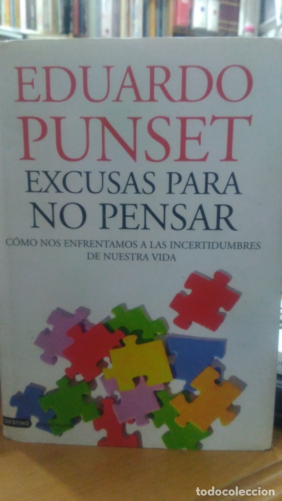 Libros de segunda mano: Excusas para no pensar, Eduardo Punset, Ed. Destino - Foto 1