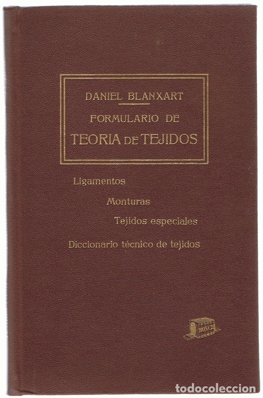 Libros de segunda mano: FORMULARIO DE TEORIA DE TEJIDOS DANIEL BLANXART - Foto 1