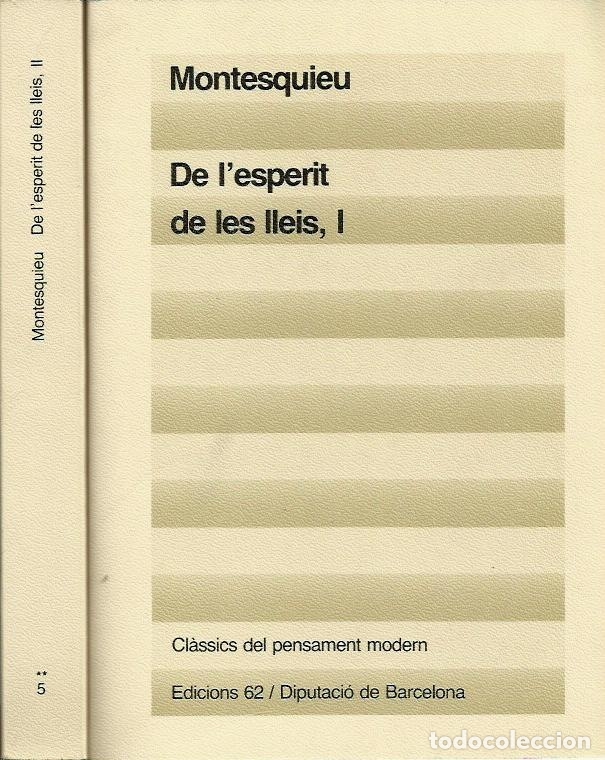 Libros de segunda mano: ref.0014738 DE LESPIRIT DE LES LLEIS Obra Completa en 2 Tomos / Montesquieu - Foto 1