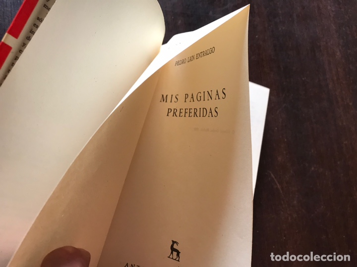 Libros de segunda mano: P&aacute;ginas preferidas. Pedro La&iacute;n Entralgo - Foto 2