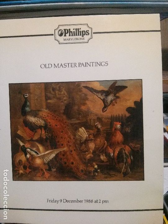 Libros de segunda mano: Old master paintings, Friday 9 december 1988 at 2pm, Phillips Marylebone - Foto 1