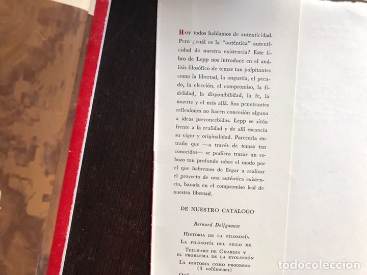Libros de segunda mano: La existencia aut&eacute;ntica. Ignace Lepp - Foto 2