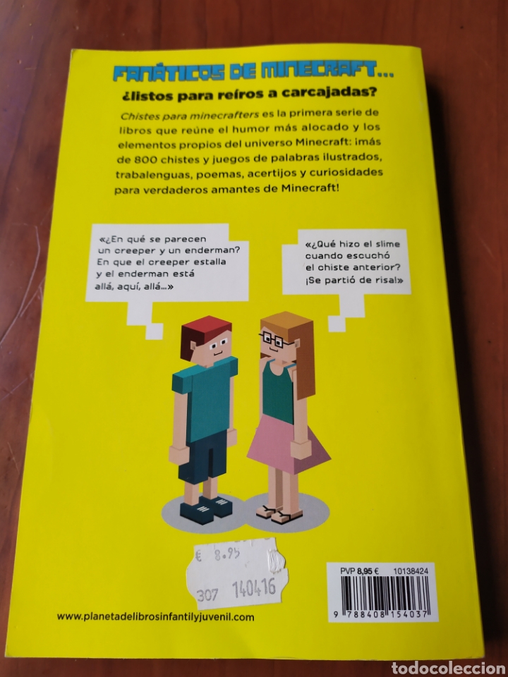 Libros de segunda mano: Chistes para minecrafters planeta j&uacute;nior Minecraft - Foto 2