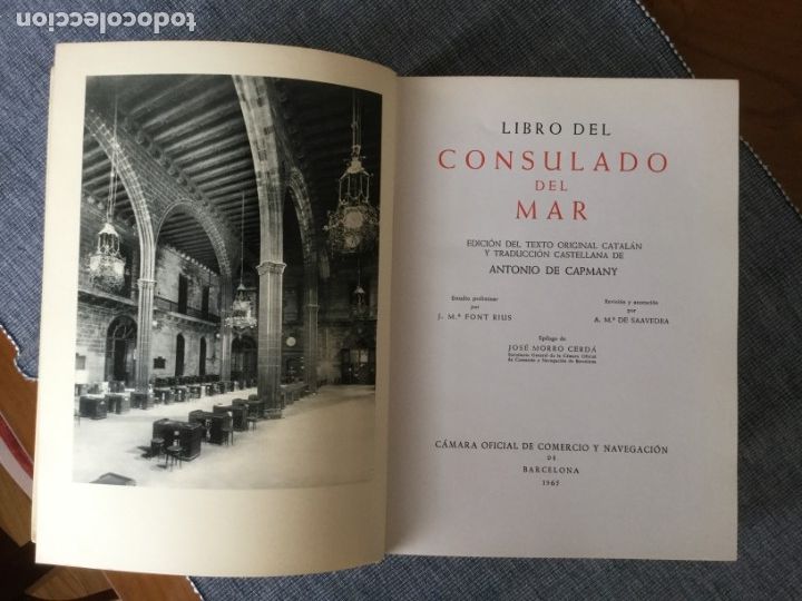 Libros de segunda mano: Libro del Consulado del Mar. Ed. del texto original catal&aacute;n y trad. castellana de A. de Capmany. - Foto 3