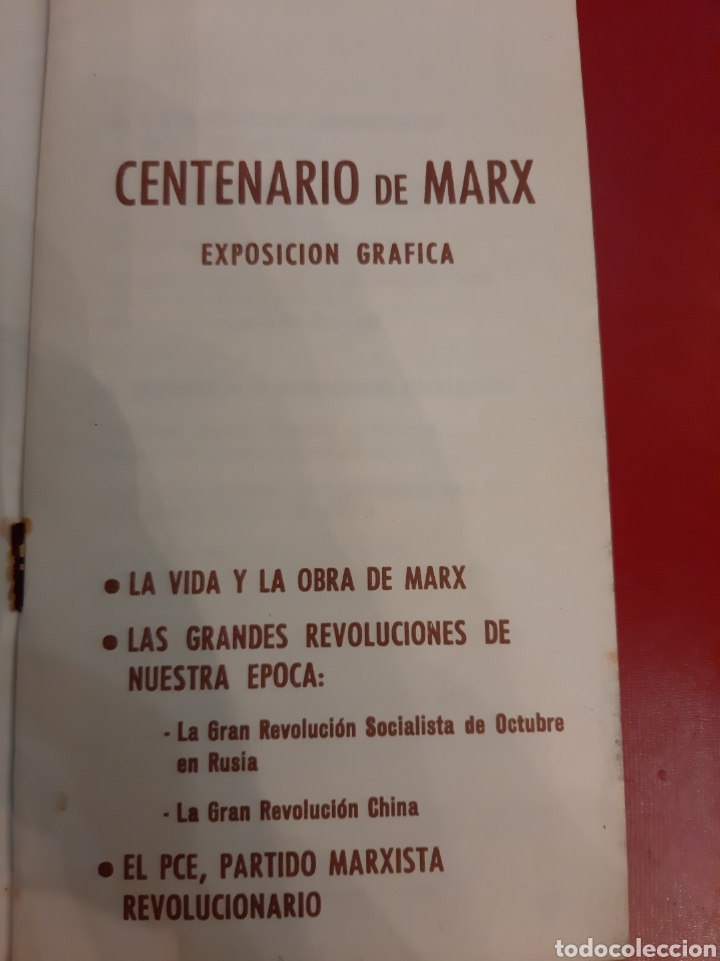 Libros de segunda mano: Exposici&oacute;n Gr&aacute;fica en el centenario de Carlos Marx - Foto 2