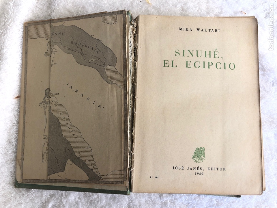 Libros de segunda mano: Sinhue, el egipcio - A&ntilde;o 1950 con mapa incluido - Foto 2