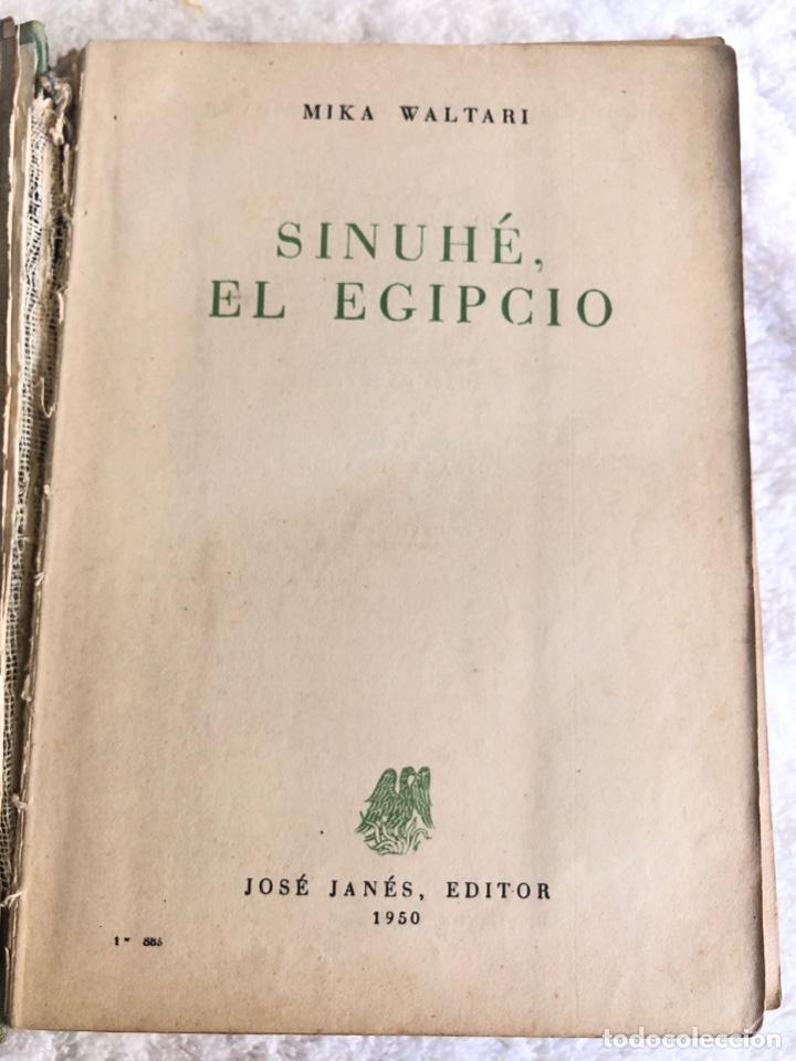 Libros de segunda mano: Sinhue, el egipcio - A&ntilde;o 1950 con mapa incluido - Foto 1