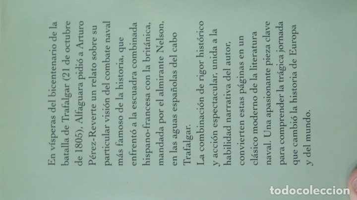 Libros de segunda mano: CABO TRAFALGAR. PEREZ-REVERTE - Foto 2