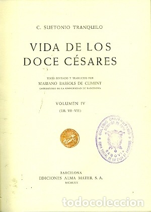 Libros de segunda mano: Suetonio. Vida de los doce C&eacute;sares. Tomo 4 - Foto 1