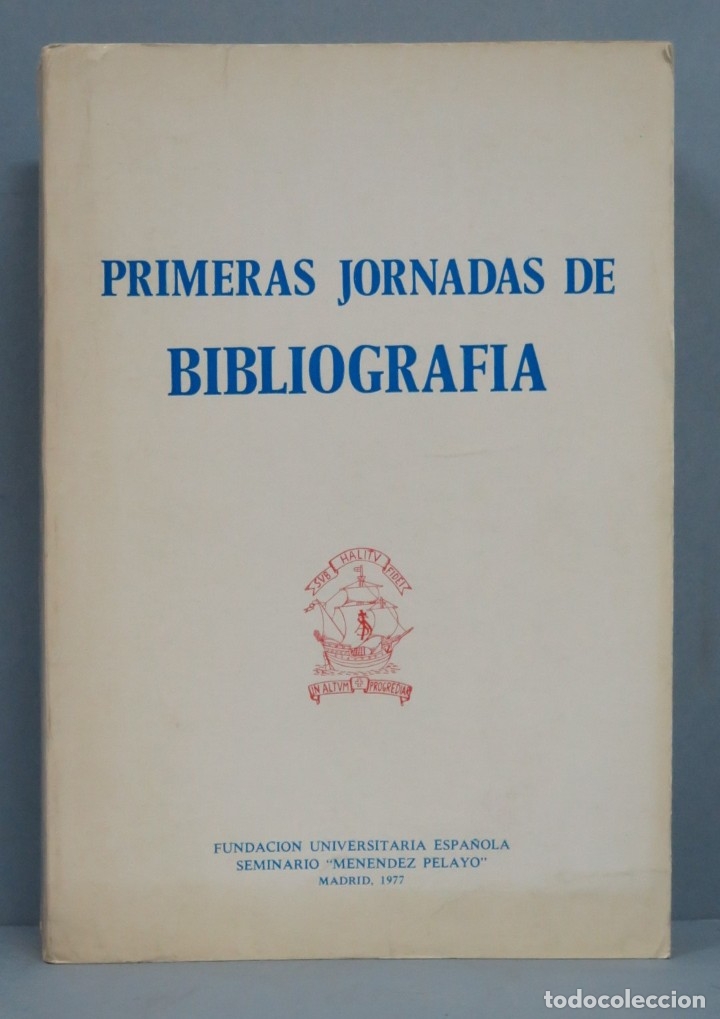 Libros de segunda mano: PRIMERAS JORNADAS DE BIBLIOGRAF&Iacute;A - Foto 1