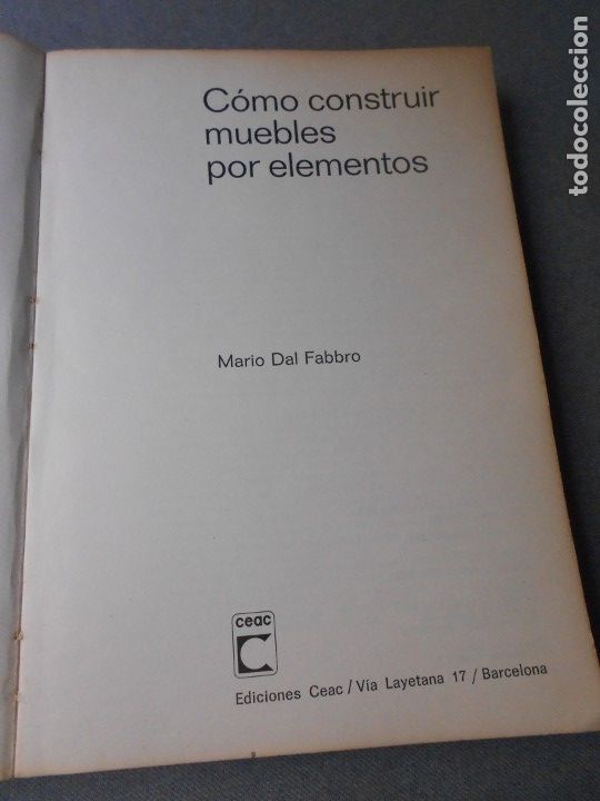Libros de segunda mano: COMO CONSTRUIR MUEBLES POR ELEMENTOS - Foto 2