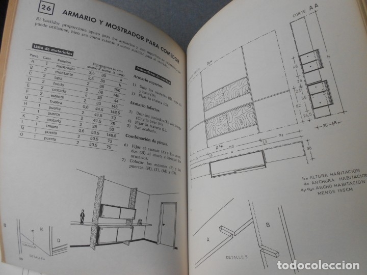 Libros de segunda mano: COMO CONSTRUIR MUEBLES POR ELEMENTOS - Foto 4
