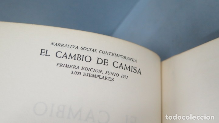 Libros de segunda mano: EL CAMBIO DE CAMISA. CRISTOBAL ZARAGOZA - Foto 2