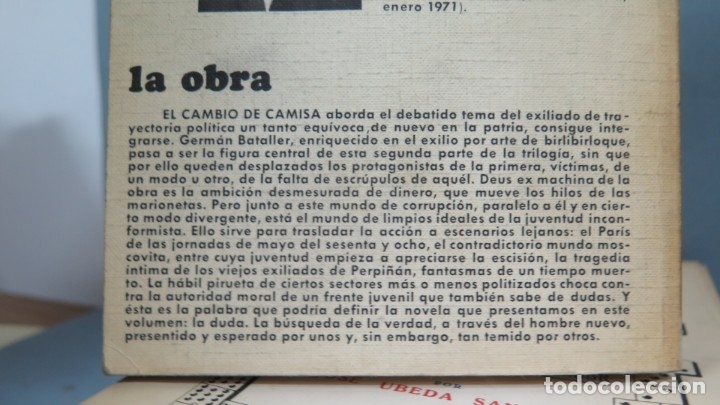 Libros de segunda mano: EL CAMBIO DE CAMISA. CRISTOBAL ZARAGOZA - Foto 4