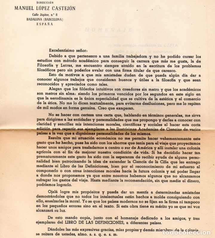 Libros de segunda mano: Libro de las Definiciones (Manuel L&oacute;pez) - Foto 4