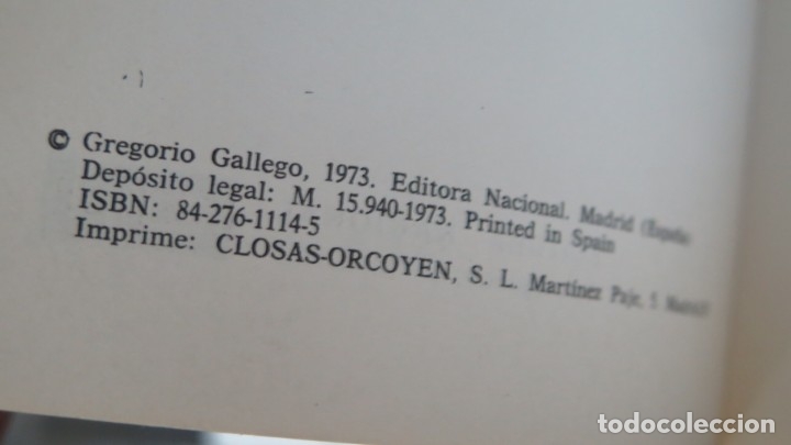 Libros de segunda mano: LOS CAINES. GREGORIO GALLEGO - Foto 2