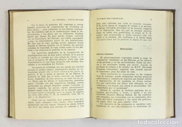 Libros de segunda mano: NO SOMOS MAS CAMARADAS. - HELLER, Andor. - Foto 3