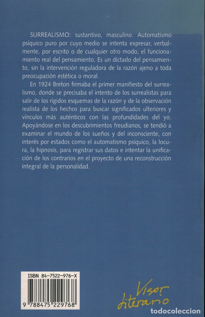 Libros de segunda mano: Andr&eacute; Breton, Manifiestos del Surrealismo - Foto 2