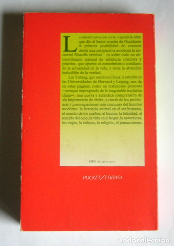 Libros de segunda mano: LA IMPORTANCIA DE VIVIR - LIN MUTANG - Foto 2