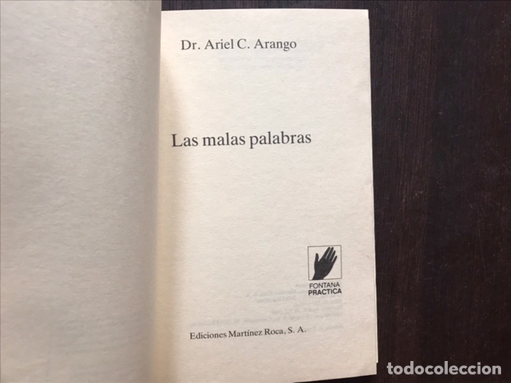 Libros de segunda mano: Las malas palabras. Ariel C. Arango. Como nuevo - Foto 4