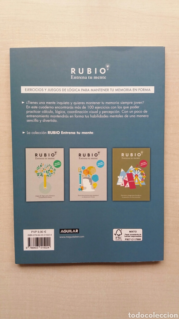 Libros de segunda mano: Entrena tu mente. Cuadernos Rubio. Aguilar. - Foto 3