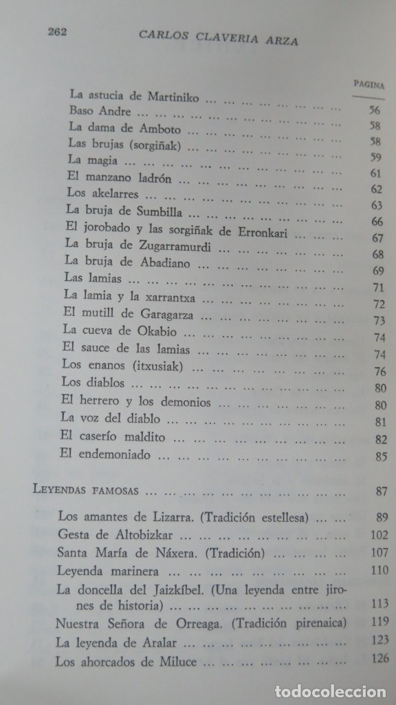 Libros de segunda mano: LEYENDAS DE VASCONIA. CARLOS CLAVERIA - Foto 3