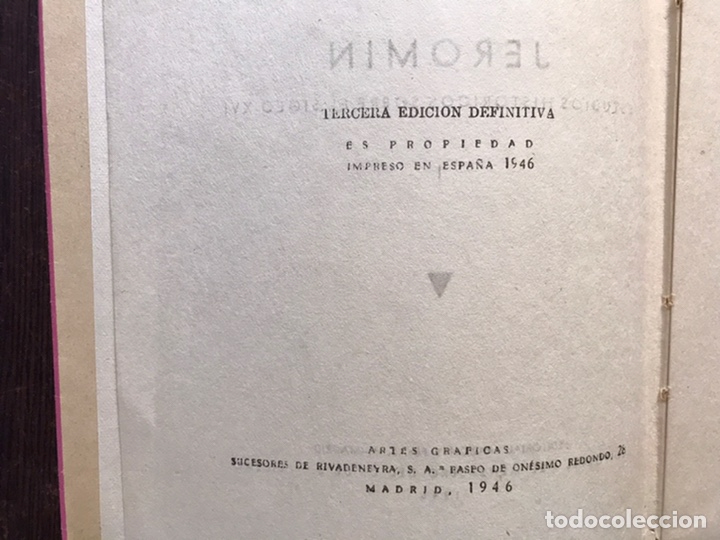 Libros de segunda mano: Jerom&iacute;n I y II. P. Luis Coloma. 1946 - Foto 4