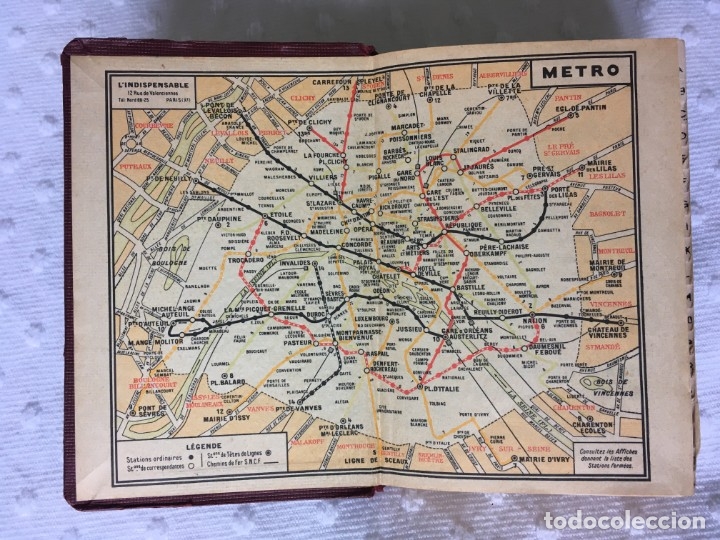 Libros de segunda mano: GU&Iacute;A del metro-autob&uacute;s de PAR&Iacute;S - Foto 6