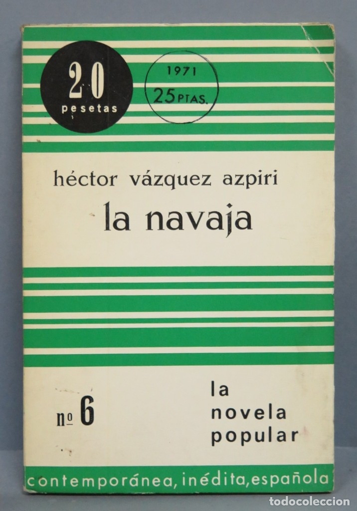 Libros de segunda mano: LA NAVAJA. V&Aacute;ZQUEZ AZPIRI - Foto 1
