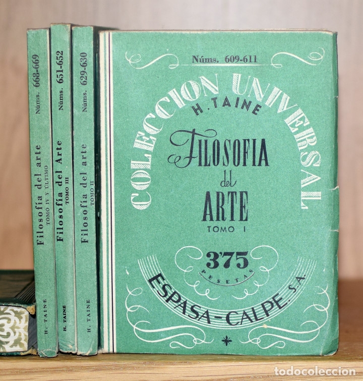Libros de segunda mano: FILOSOF&Iacute;A DEL ARTE - H. TAINE - Foto 1