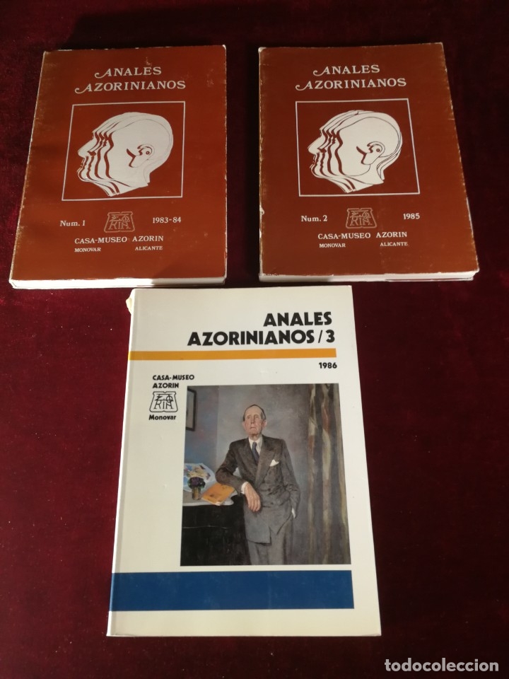 Libros de segunda mano: Anales Azorianos Num. 1 (1983 - 84) Num 2 (1985) Num 3 (1986) - Historia Monovar Alicante